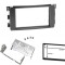 Cadru radio 2DIN cu console metalice + rama interioara (173&times;103mm) SMART FOR-TWO 2007&gt;2010 / SMART FOR-FOUR
