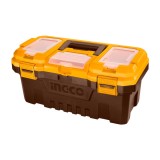 Cutie Depozitare Scule 20" 508x296x261mm Plastic PP INGCO PBX2001, capacitate 20kg, tava interioara, compartimente superioare, maner rezistent