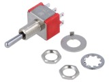Comutator basculant 3 poziții ON-OFF-ON 2A/250V 5A/28V