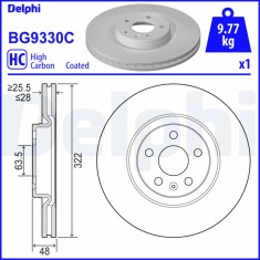 DELPHI BG9330C Disc frana