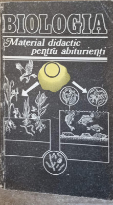 BIOLOGIA. MATERIAL DIDACTIC PENTRU ABITURIENTI-COLECTIV foto