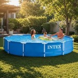 Piscina cu cadru metalic, &Oslash;3,66x0,76 m, cu filtru, CMCLASS