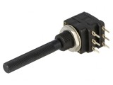 Potentiometru axial 470k&Omega; 200mW THT 6mm plastic