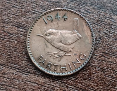 C50 - Moneda foarte veche - Anglia - Farthing - 1944 foto