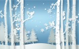 Fototapet Winter Forest