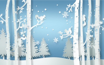 Fototapet Winter Forest foto
