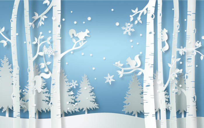 Fototapet Winter Forest