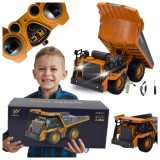 Camion basculantă cu telecomandă, lumini auto, sunet