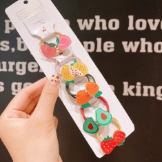 Set de 10 elastice pentru par - Fruits