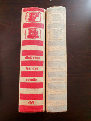 DICTIONAR ROMAN-FRANCEZ * FRANCEZ-ROMAN - Canarache, Condeescu (2 volume) foto