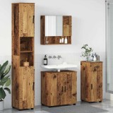vidaXL Set de mobilier pentru baie 4 pcs Lemn vechi 61 x 35 x 64 cm 3392981