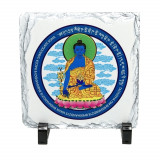 Placa feng shui din piatra buddha medicine - 14cm