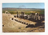 FA157 - Carte Postala - TUNISIA - Dougga. Theatre Romain, circulata 1967