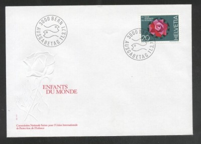 Switzerland 1971 Flowers Roses FDC K.263 foto