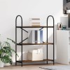 VidaXL Raft pentru cărți Stejar afumat 80 x 30 x 109 cm Lemn compozit 879901