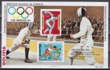 Bolivia 1983 - Jocurile Olimpice - Los Angeles, Colita NDT, F.RARA, MNH