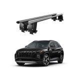 Cumpara ieftin Bare transversale portbagaj auto aluminiu compatibile plafon neted Hyundai Tucson NX4 2020- argintii sau negre