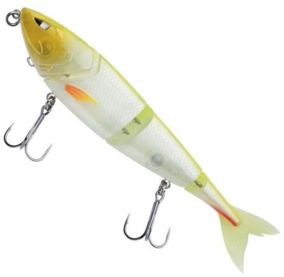 Vobler Articulat BERKLEY Zilla Swimmer, White Chartreuse, 15g, 12cm, 1buc/pac foto
