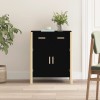 Gossi servanta, negru, 62x38x75 cm, lemn prelucrat