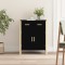 Gossi servanta, negru, 62x38x75 cm, lemn prelucrat