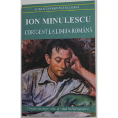 CORIGENT LA LIMBA ROMANA de ION MINULESCU , 2000