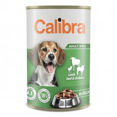 Calibra Dog, Vita si Miel, Conservă hrană umedă câini adulți, (in sos), 1240 g