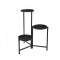 Suport Metalic cu 3 Nivele pentru Ghivece, 42 x 42 x 66 cm, Negru