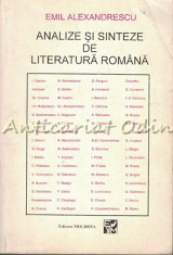 Analize Si Sinteze De Literatura Romana - Emil Alexandrescu foto