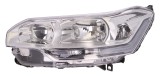 Far Citroen C5 01.2008-09.2010 Valeo partea Stanga, cu lumina viraje, tip bec H1+H7+H7