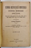 ISTORIA BISERICEASCA UNIVERSALA SI STATISTICA BISERICEASCA de EUGENIU POPOVICI , CURS ORAL IN LIMBA GERMANA , traducere de ATANASIE MIRONESCU , CARTEA