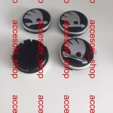 Capace Janta Skoda Negre 60/55 mm - Set 4 Bucati - Accesorii Auto Roti
