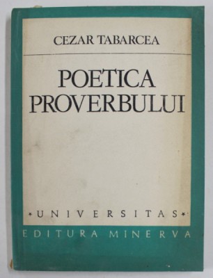 POETICA PROVERBULUI de CEZAR TABARCEA , 1982 foto