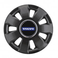 Set 4 Capace Roti pentru Volvo, model Ares Black, R16