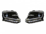 Faruri Osram LED DRL compatibil cu VW Amarok (2010-up) Semnal Dinamic Secvential Negru LEDHL107-BK