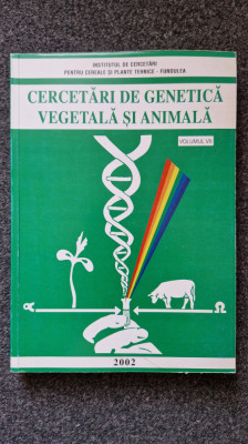 CERCETARI DE GENETICA VEGETALA SI ANIMALA (vol. VII) foto