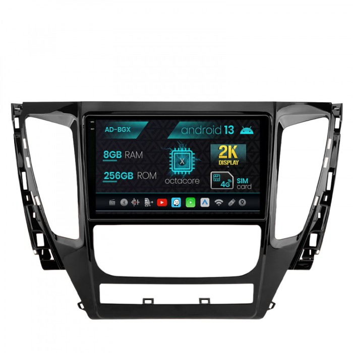 Navigatie Mitsubishi Pajero (2016-2018), Android 13, X-Octacore 8GB RAM + 256GB ROM, 9.5 Inch - AD-BGX9008+AD-BGRKIT270