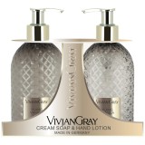 Vivian Gray Gemstone Ylang Vanilla - set sapun cremos si lotiune de maini, 2 300 ml