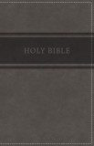 KJV, Deluxe Gift Bible, Imitation Leather, Gray, Red Letter Edition