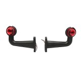 Set lampi laterale gabarit LED 24V, rosu-alb, PVC dur