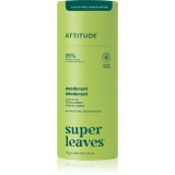 Attitude Super Leaves Natural Deodorant deodorant solid natural fără aluminiu Pear &amp; Amber 75 g