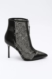 Karl Lagerfeld botine SARABANDE femei, culoarea negru, cu toc cui, KL30955