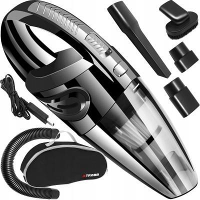 Aspirator auto cu acumulator, 90 W, filtru HEPA, USB, cu accesorii, 35x11 cm, Xtrobb foto