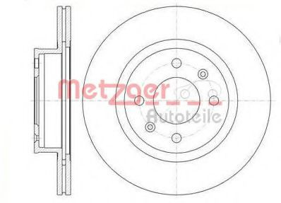 Disc frana KIA PICANTO (BA) (2004 - 2011) METZGER 6110666 foto