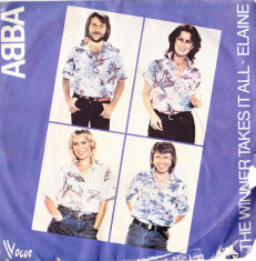 AS - ABBA - THE WINNER TAKES IT ALL/ELAINE (1980/POLAR/HUNGARY) VINIL SINGLE 7&amp;#039;&amp;#039; foto