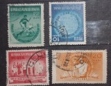 Romania 1952 Lp 329 Uniunea internationala a studentilor serie ștampilate, Stampilat