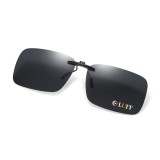 LUFF Ochelari de soare polarizați unisex cu clip pentru ochelari de vedere - Ochelari de soare cu clip stil clasic pentru miopie, utilizare &icirc;n aer lib