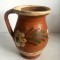 Ulcica taraneasca veche, vas ceramic lut ars, traditionala romaneasca, 18 cm