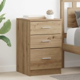vidaXL Dulap de noapte Stejar Artizanal 40 x 40 x 63 cm Lemn compozit 880915