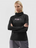 Lenjerie termoactivă scămoșată (bluză) pentru femei - neagră, 4F Sportswear