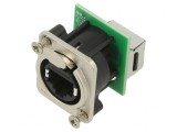 Conector Pasant D-Type CAT5E XLRnet RJX8FD5T